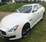White Maserati in Ashton under Lyne
